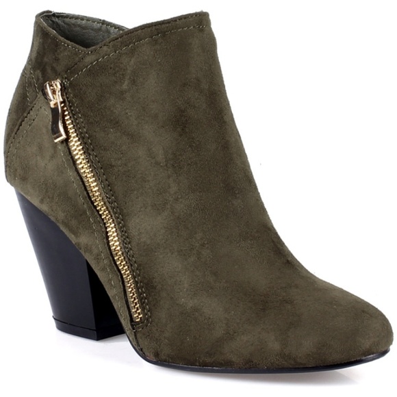Olive Metro Booties - Picture 2 of 5